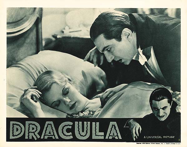 Dracula (1931 Tod Browning) lobby card. Bela Lugosi.