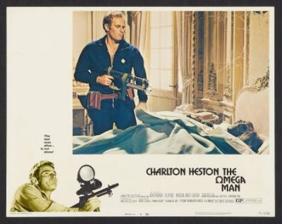 Omega Man lobbycard Charlton Heston