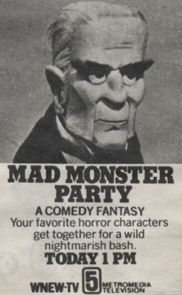 MAD MONSTER PARTY (1967) news ad