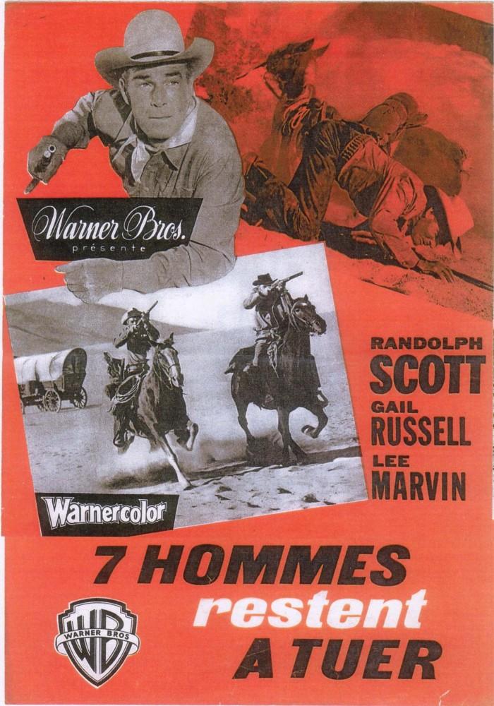 Seven Men From Now POSTER 1956