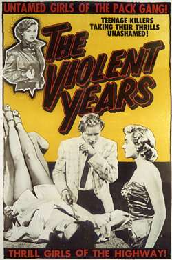 THE VIOLENT YEARS ED WOOD POSTER