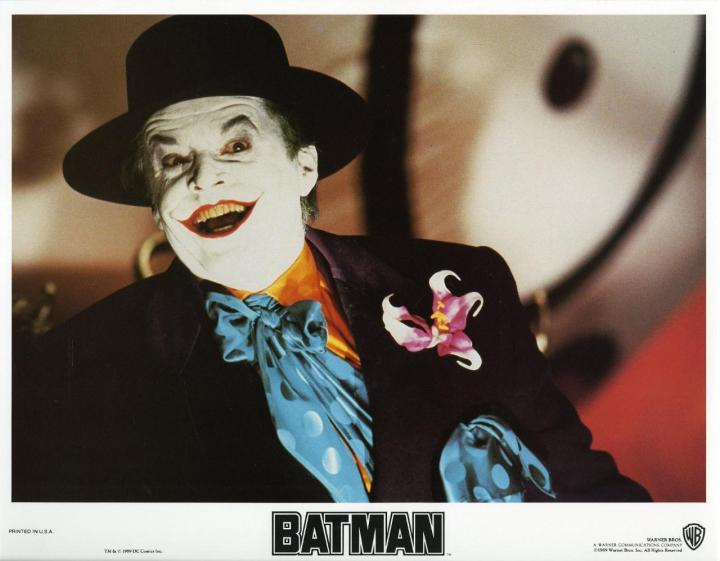 BATMAN (1989) lobby card. Jack Nicholson