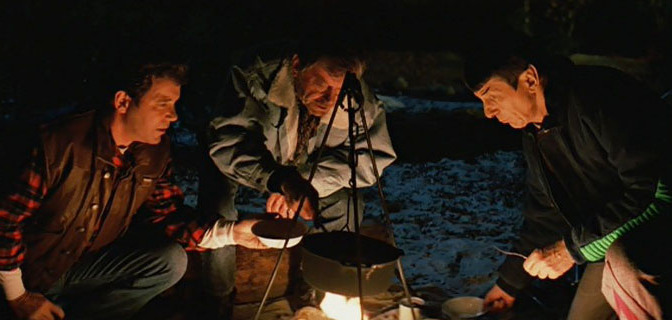STAR TREK V- THE FINAL FRONTIER (1989) William Shatner, De Forest Kelly, Leonard Nimoy