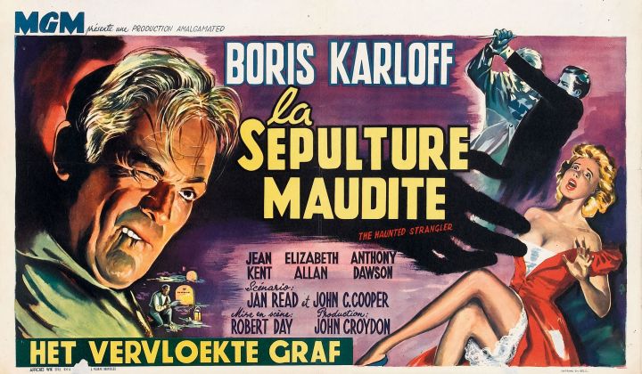 The Haunted Strangler theatrical poster Karloff