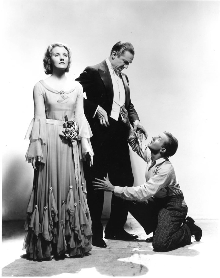Dracula (1931 Tod Browning) Helen Chandler, Bela Lugosi, Dwight Frye publicity still